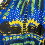 Anthropologie Incerti bright blue green and yellow strappy bandeau dress. XL Photo 7