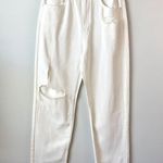 Ksubi Playback Blanc Sliced Jeans Size 32 White Super High Rise Relaxed Leg Photo 3