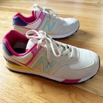 New Balance FIGS x 574 Beige / Pink / Purple / Light Blue (WL574FGS) size 7 Photo 1