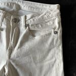 R13  Kate Mid-Rise Skinny Jeans in Rinsed White Gray Splatter Size 26 NWOT Photo 5