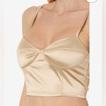 Free People Intimately by Casino Royal Bram Womens Latte Beige Crop Top Size XL Photo 2