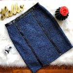 Melissa Paige Melissa Page Blue Sweater Skirt Gold Zipper NWT Photo 0