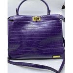 Adrienne Vittadini  crossbody w w stra purple leath Photo 4