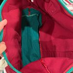 Disneyland Santa Mickey Minnie Mouse Christmas Red Canvas Tote Holiday Bag. Photo 9