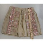 Anthropologie  Skirt Women Small Tan Boho Elastic Waist Indie Prairie Peasant Photo 3