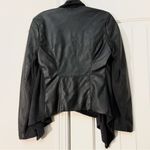 BLANK NYC  Vegan Leather Drape Front Asymmetric Zip
Jacket Photo 4