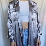 Karen Scott Grey Button Up Photo 2