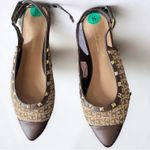 Juicy Couture NWT JUICEY COUTURE Poetry Logo Sling Back Studded Sandal Photo 1