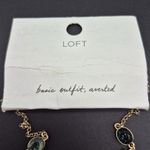 Loft NWT Shades of Blue Drop Dangle Beaded Statement Necklace 20" Collar Bib Photo 9