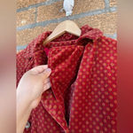 Todd Oldham Jeans 90s vintage velvet coat small Red Photo 6