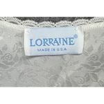 Vintage Lorraine Robe Womens M White Satin Floral Lace Feminine Boho Romantic Size M Photo 10