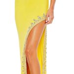 Mac Duggal NWT YELLOW 42002
RHINESTONE SLIT SCOOP NECK
LONG GOWN Sz 12 $398 Photo 1