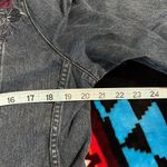 Christopher & Banks Embroidered‎ Jean Jacket. Button up, collar, Large Blue Photo 4