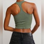 Free People Hayley Crew Neck Racerback Knit Crop Top Tank Ribbed SzXS/S Photo 3