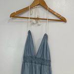 Lovestitch Light Blue Halter Maxi Dress Photo 3
