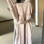 Selfie Leslie Bebe Satin Cowl Neck Dress Photo 5