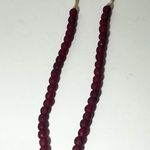 Ghanaian Inspired Red Wine Bead Necklace Photo 7