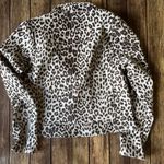 🐆 Willow & Root Leopard Print Moto jacket Womens size small 🐆 Brown Photo 1