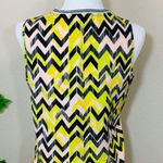 Gianni Bini Yellow Chevron Zig Zag Shift Dress Photo 5