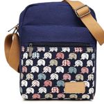 new Kemy’s ☀︎︎ Crossbody Purse Handbag Bag ☀︎︎ Elephant Print ☀︎ Navy Blue ☀︎ Photo 1