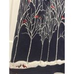 Rebecca Malone Women’s Size Small Blue Embroidered Cardinal Zip Up Fleece Vest Photo 4