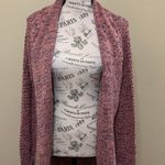 Derek Heart Purple Cacoon Open Cardigan Photo 4