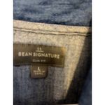 LL Bean Signature Womens Shawl Collar Cardigan Sweater Jacket Slim Fit Blue L Size L Photo 4