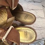 Johnston & Murphy  Women’s Brown Leather Ankle Peep‎ Toe Heels Size 8 Photo 4