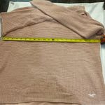 Hollister Pink Waffle Knit Sweater L Casual Boho Twilight Cabincore Fisherman Photo 6