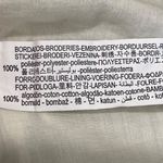 ZARA  Floral Embroidered Mini Dress Women's Size Small Neutral Cotton Lightweight Photo 11