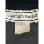 August Max Woman 20W Black Velvet Button Front Cardigan Top Evening Soft Luxe Photo 3