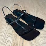 BCBGMAXAZRIA  Gladiator Square Toe Strappy Sandals Black Size 7 Photo 0