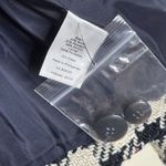 Talbots Blazer Womens 10 Black White Houndstooth Wool Blend Tweed Jacket office Photo 5