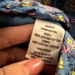 Anthropologie DRA Los Angeles Floral Blue Lightweight Quilted Floral Jacket M Size M Photo 2