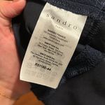 Sandro V Neck A Line Flowy Crepe Dress Photo 4