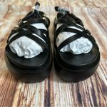 Pretty Little Thing Black Chunky Multi Criss Cross Strap Sandals Size 9 Photo 2