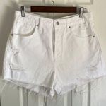 Wild Fable White Super High Rise Distressed Denim Shorts Photo 0