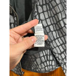 Diane Von Furstenberg New with Tag  DVF Angie Alligator Print Jacquard Crop Moto Photo 3