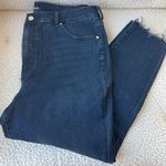 EXPRESS Dark Wash Distressed High Rise Skinny Jeans Size 16 Short Photo 0