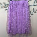 ZARA New  Tulle midi skirt lilac floral XS Photo 2