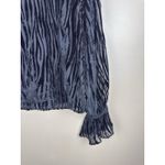 Paige  Bennett Women’s Black Sheer Zebra Print Top, Size XS Photo 4