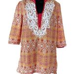 INDIKKA EMBROIDERED TUNIC SIZE L Orange Size L Photo 0