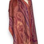 None Pashmina Scarf Burgundy Purple Fringe Edge Shawl Wrap Gift Women 23" x 80" Photo 1