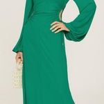 Rebecca Vallance Edie Cutout Midi Dress Green Size 8 Photo 0