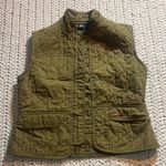 REI Khaki Quilted Vest Green Photo 0