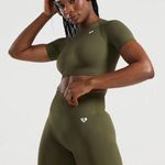 women's best NWT Women’s Best Power Seamless Cycling Shorts in Khaki Photo 4