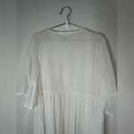 LIFE Love Is For Eternity White Boho Kimono Cover Up Cardigan Crochet Trim Med Photo 5