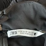 ZARA  Limited Edition Long Sleeve Satin Ruched Mini Dress Size M new with tags Photo 5