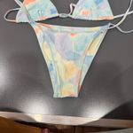 SheIn Pastel Tie-Dye String Bikini Photo 3