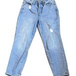 Old Navy  High Rise OG Straight Ankle Jeans Women Blue Denim Distressed  Size 6 Photo 0